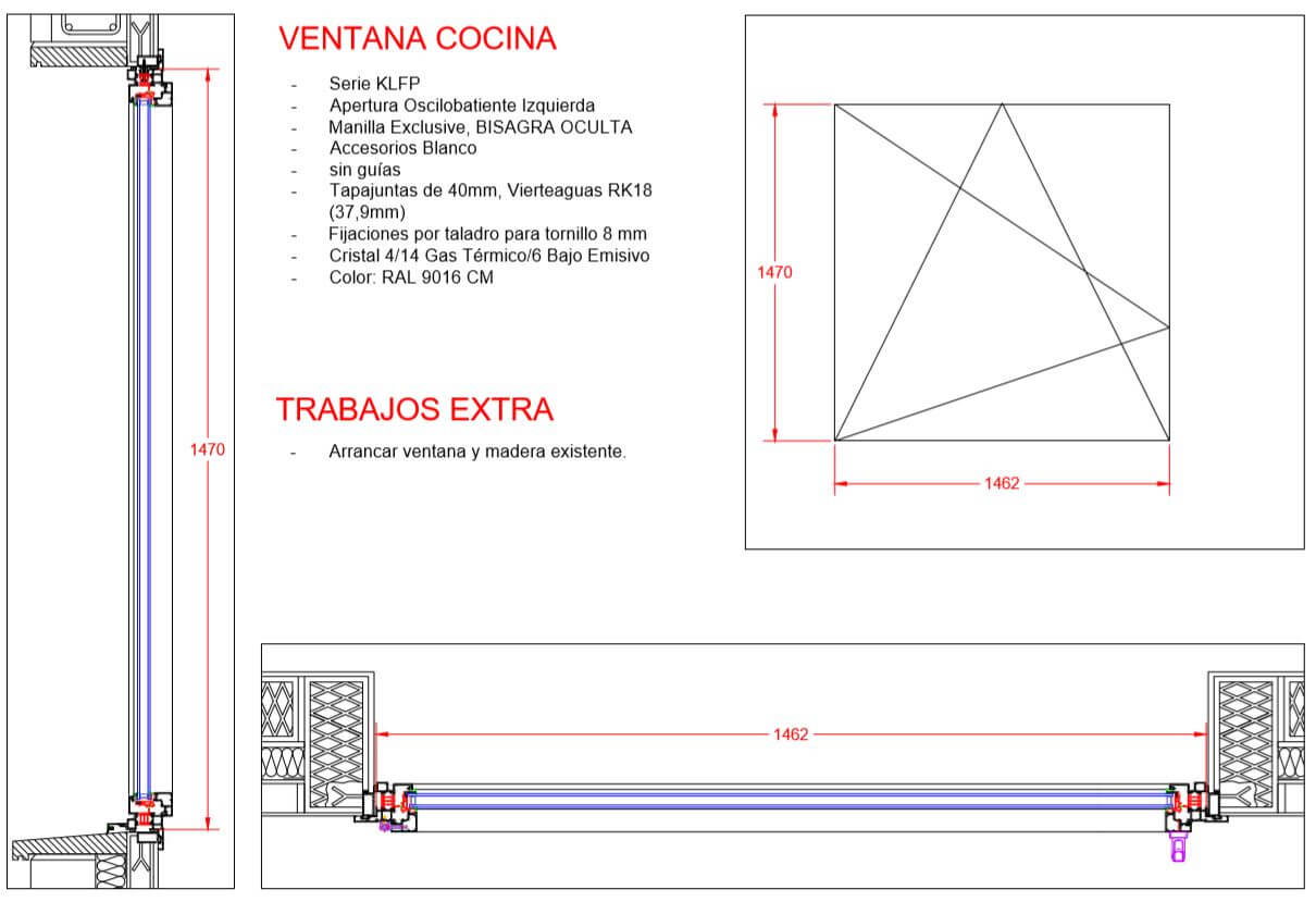 oficina técnica vidrelux ventana practicable de 1 hoja