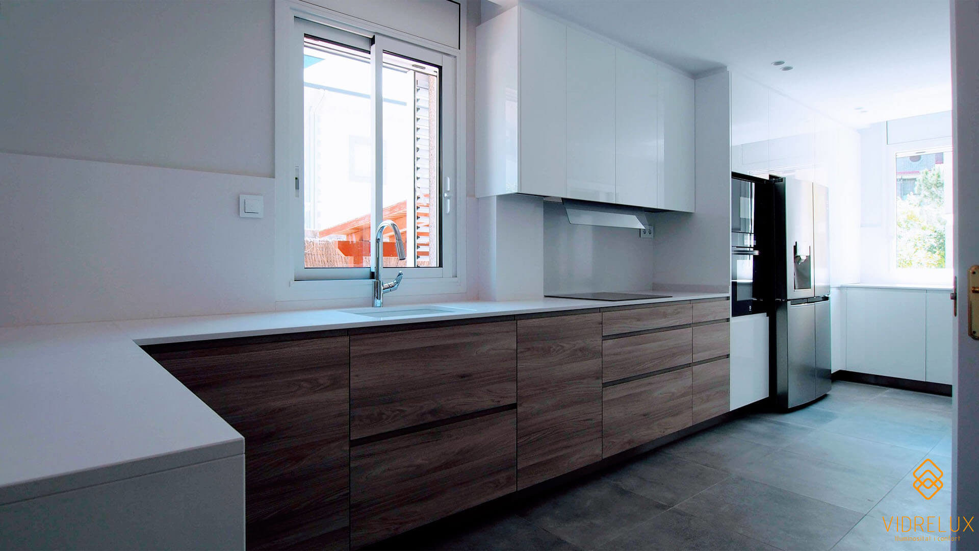 Ventana corredera con registro cocina